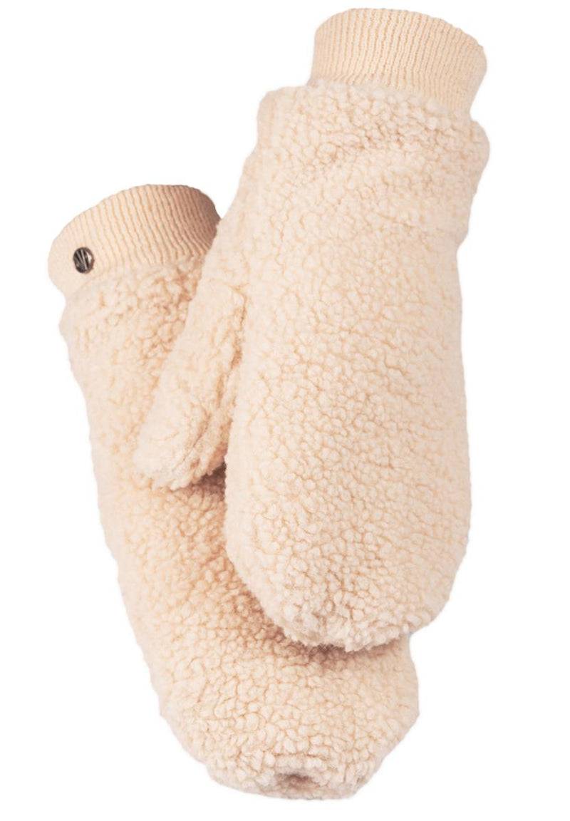 Loevenich Lammfell Imitation Kappe + Handschuh - Beige Online