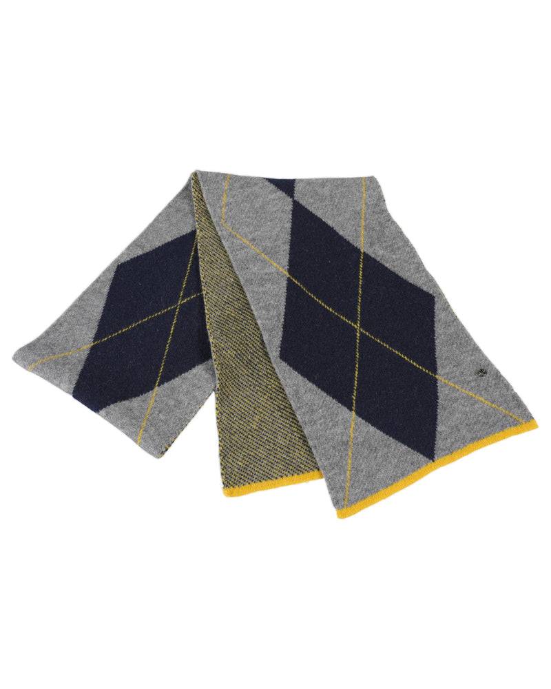 Loevenich SET Strickmütze + Rautenschal - Marine-Multi Marine Outlet