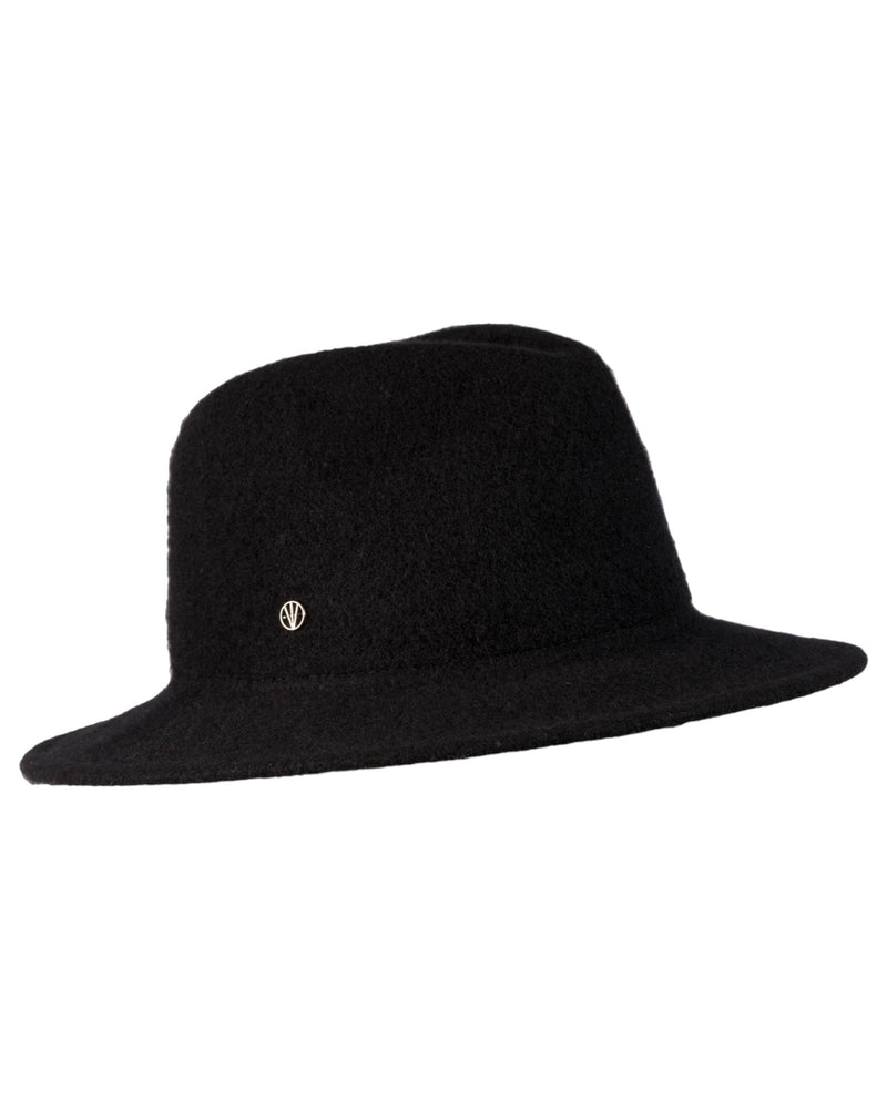 Loevenich Damen Woll-Fedora - Schwarz Meist gekauft