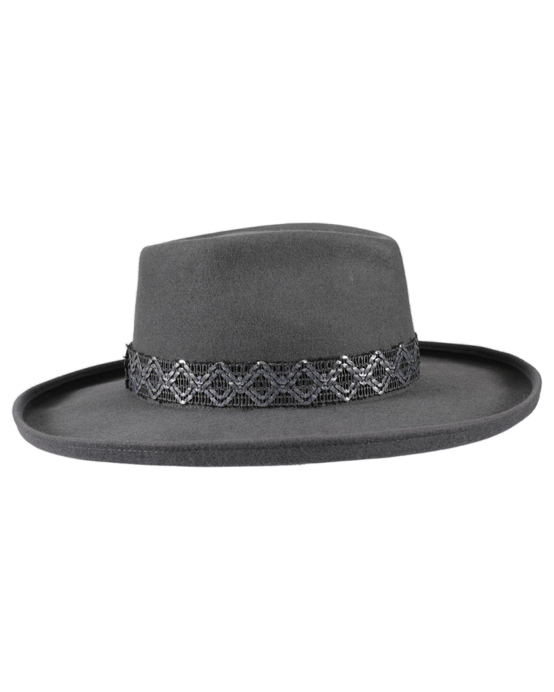 Loevenich großer Wollfilz Trapper - platin Sonderangebot