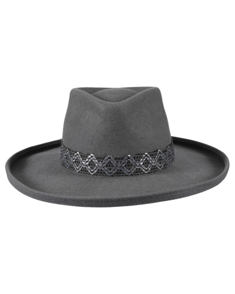 Loevenich großer Wollfilz Trapper - platin Sonderangebot