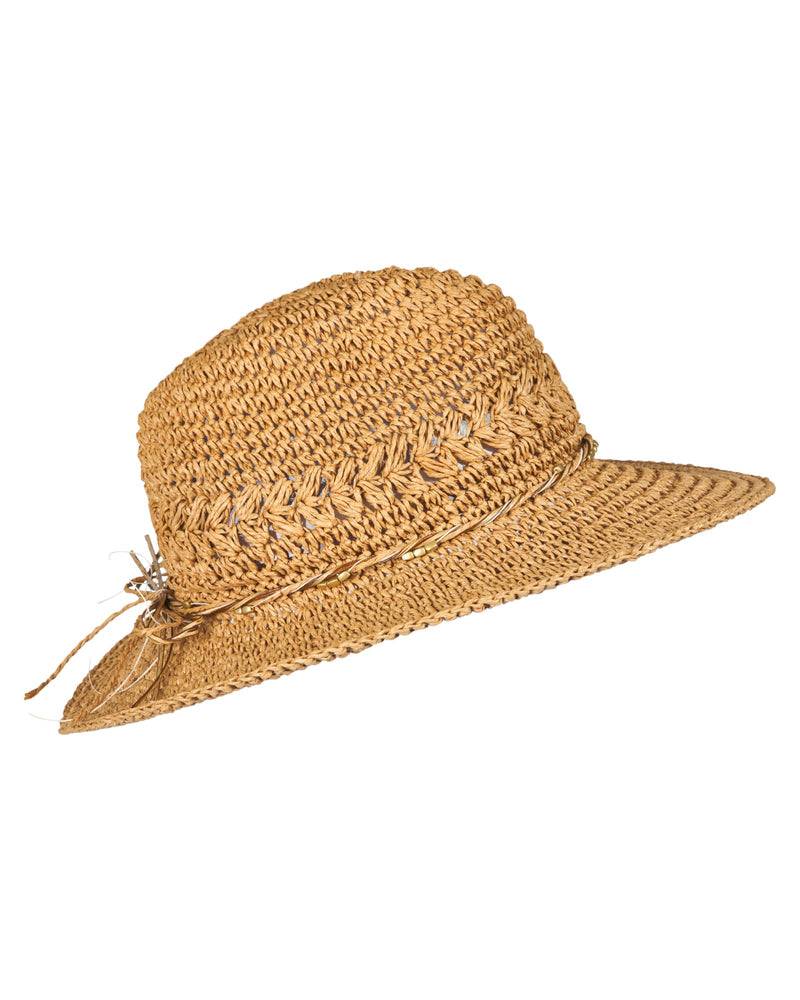 Loevenich gehäkelter Fedora Hut-Kamel Cyber Monday