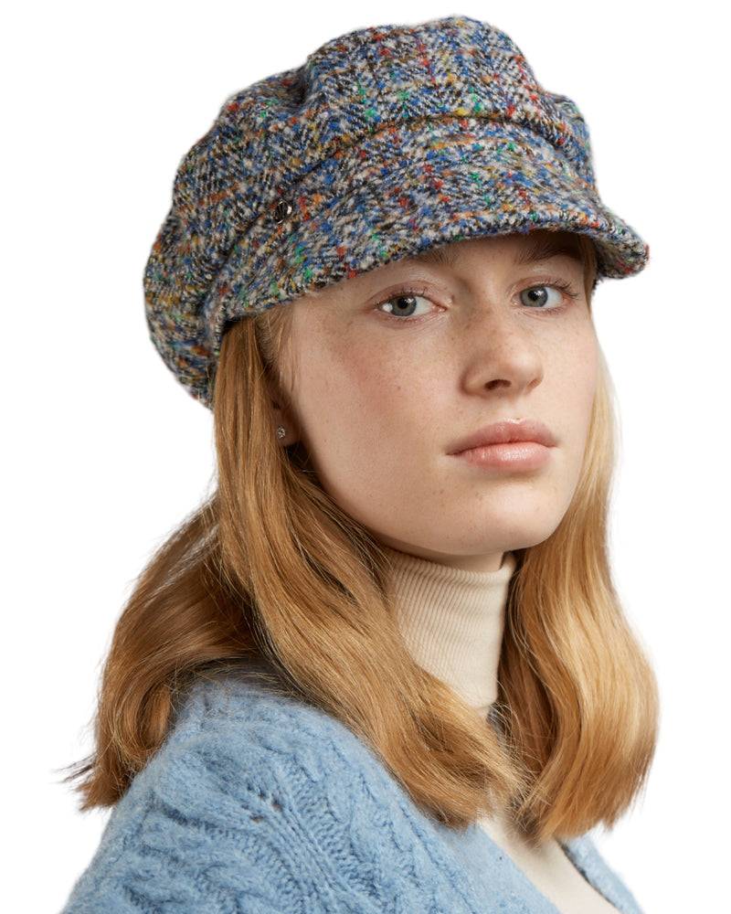 Loevenich Tweed Kapitänskappe - multi Blau Weihnachtsangebot