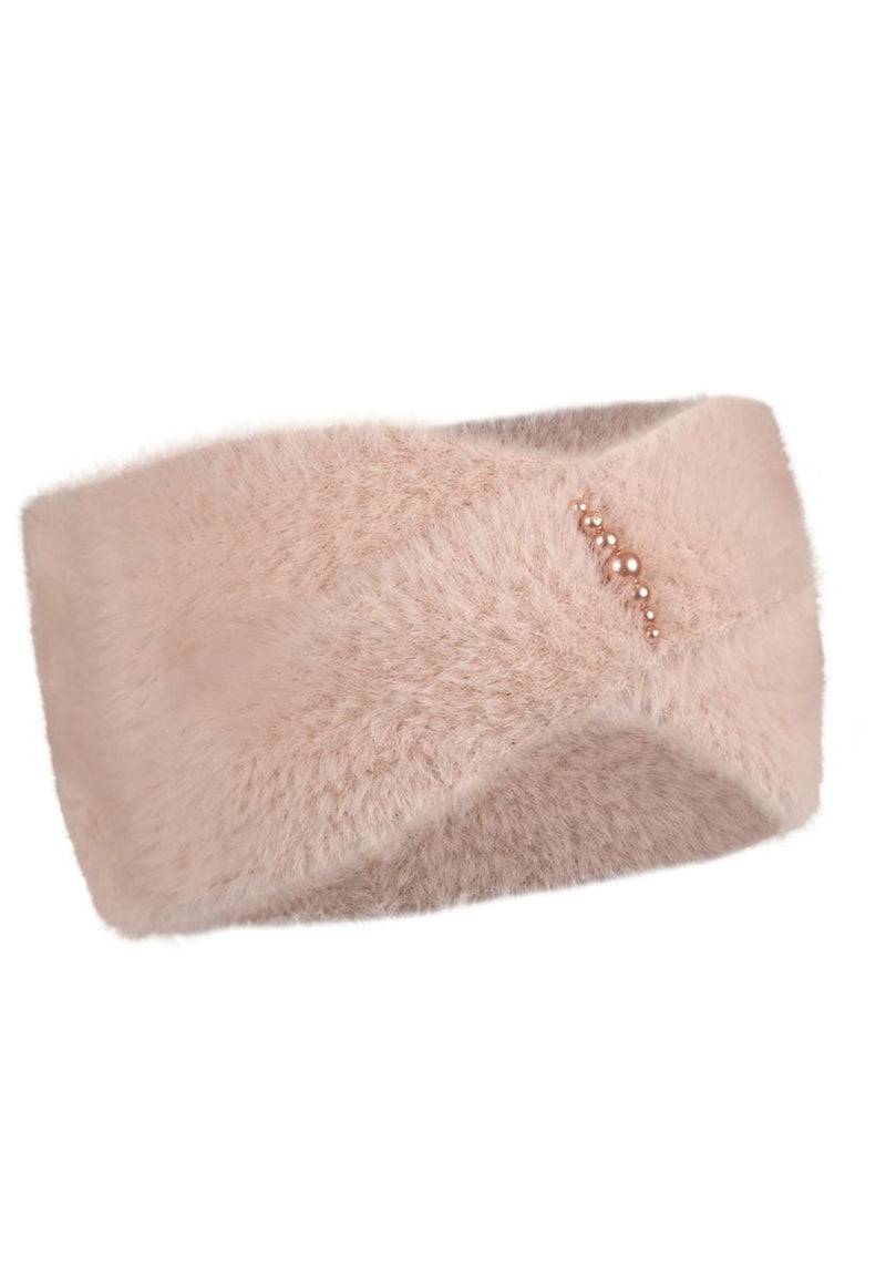 Loevenich Stirnband mit Perlen - Beige Super Rabatt