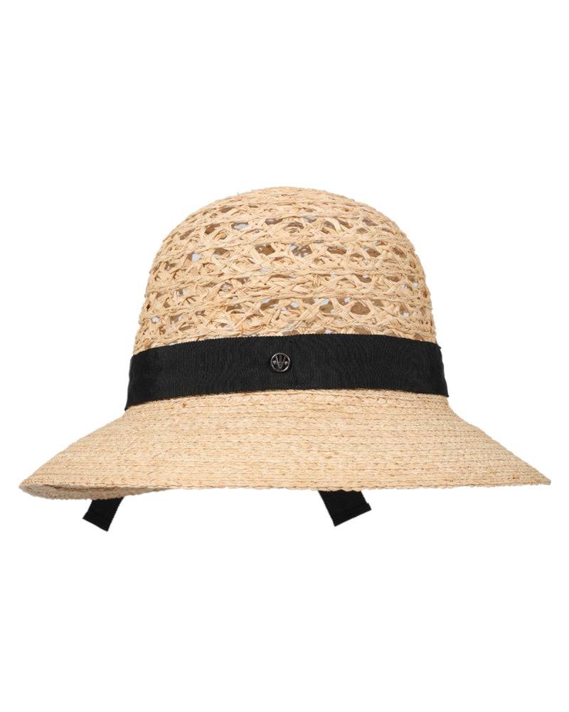 Loevenich Loevenich Medium Raffia-Glocke mit schwarzem Ripsband Outlet