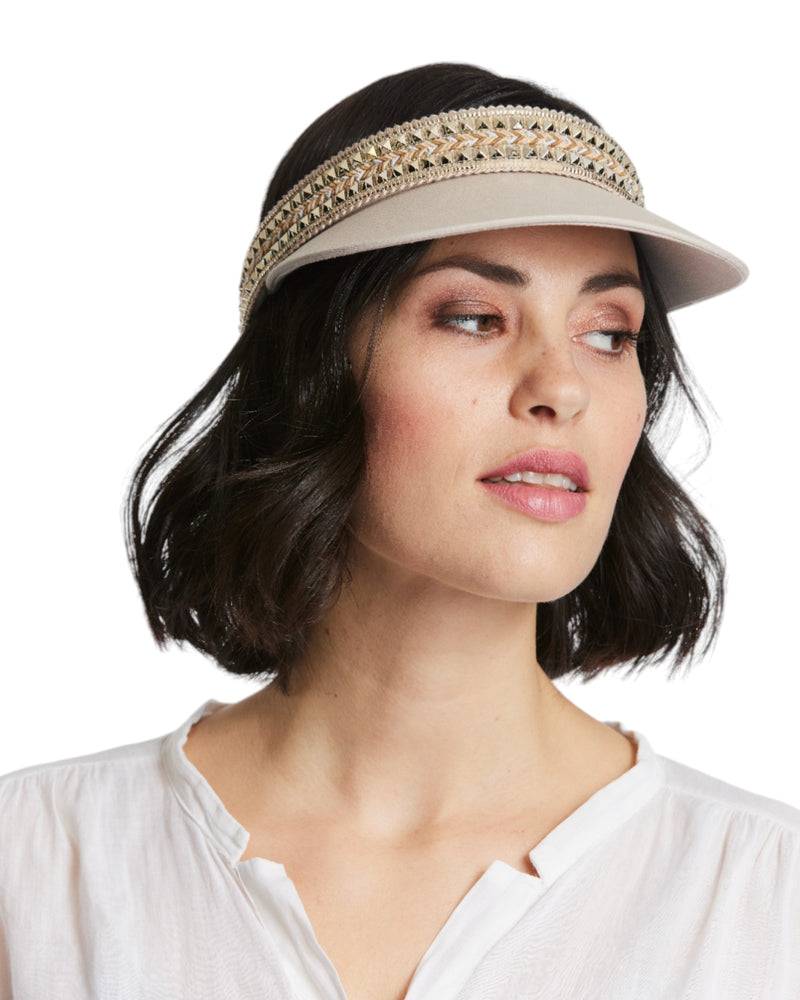 Loevenich Visor mit Nieten-Garnitur - Sand Verkauf