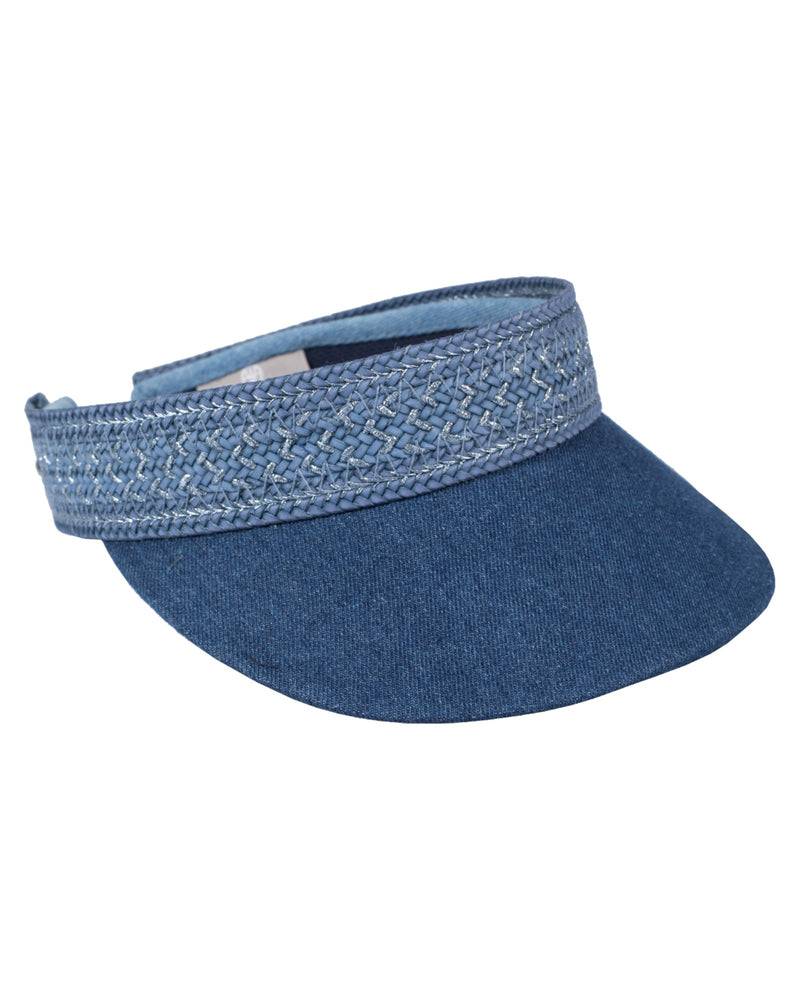 Loevenich Visor mit Flechtband-Multi Denim Angebote