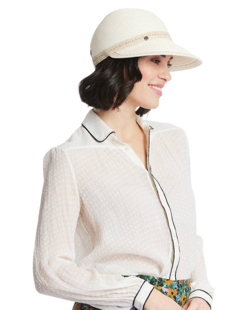 Loevenich Baseball Cap aus softer melange Papierborte-Creme-Natur Schlussverkauf