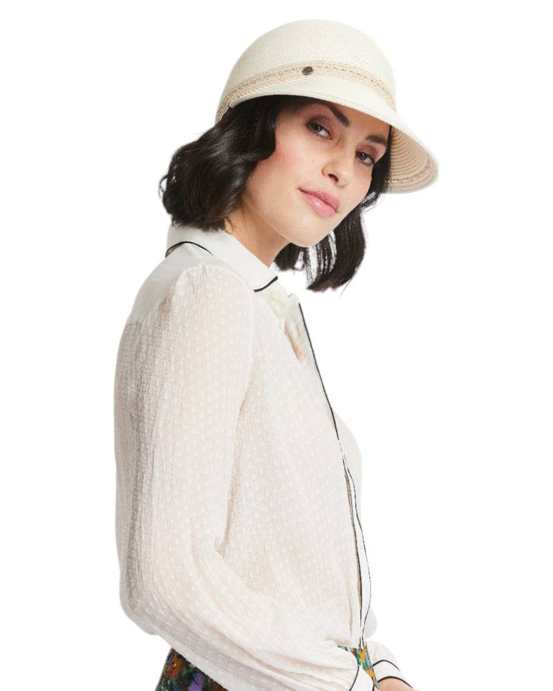 Loevenich Baseball Cap aus softer melange Papierborte-Creme-Natur Schlussverkauf