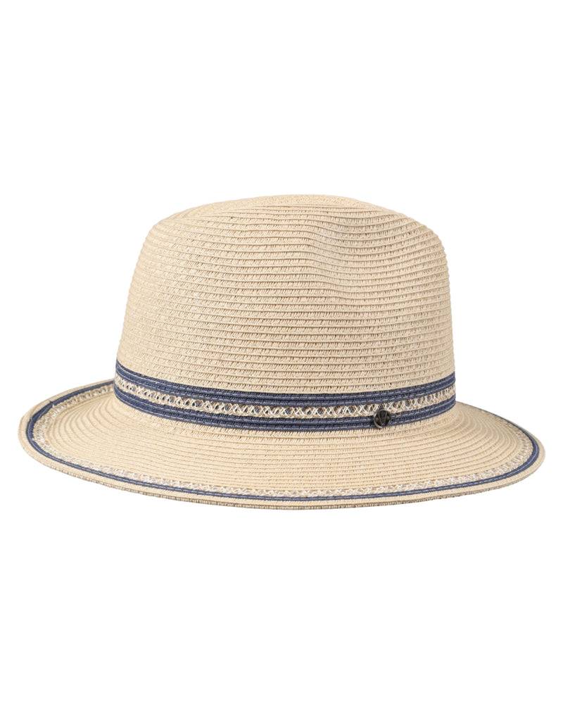 Loevenich Fedora-Natur-Blau Günstiger Verkauf