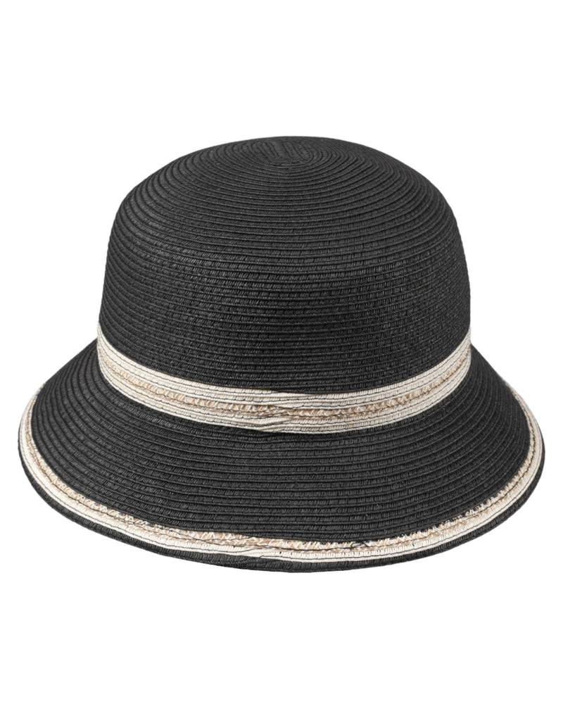 Loevenich kleiner Bucket Hut-schwarz-creme Blitzverkäufe