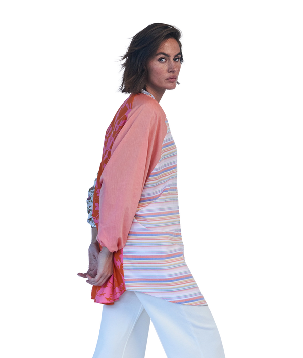 Love Joy Victory RE-BIRTH PATCHWORK BLUSE PEONIA Bis zu 60% Rabatt