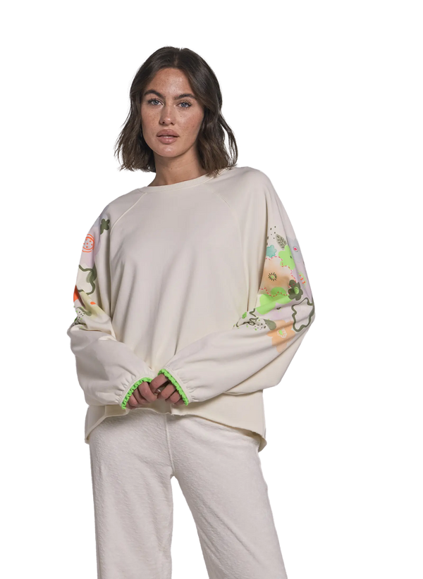Love Joy Victory Sweatshirt mit Stickereien Tulala Blitzverkäufe