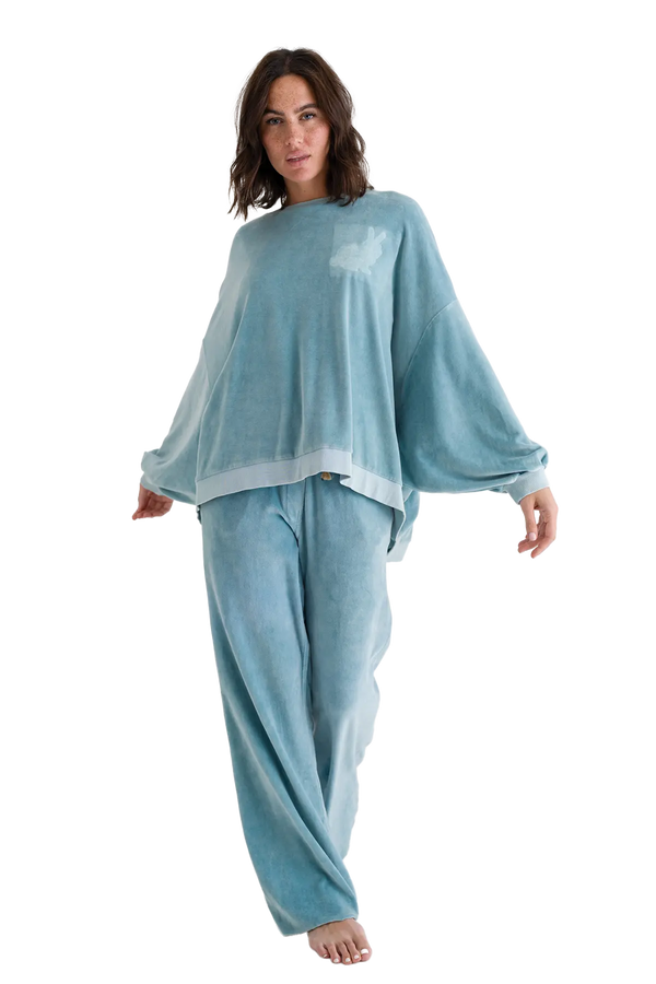 Love Joy Victory Velvet Oversize Sweatshirt Izar Blitzangebot
