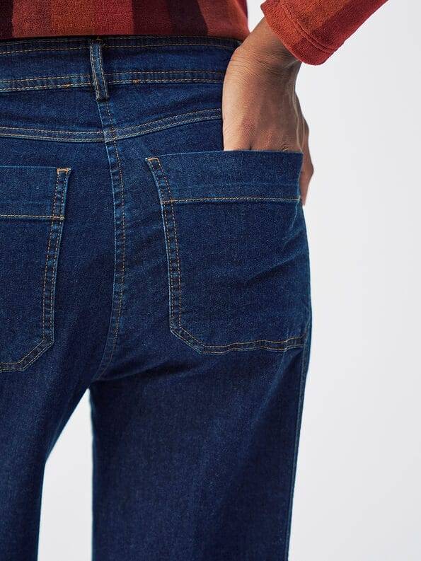 Mademoiselle YéYé Jeans Hose mit breitem Saumaufschlag aus Bio-Baumwolle Kostenlose Rückgabe
