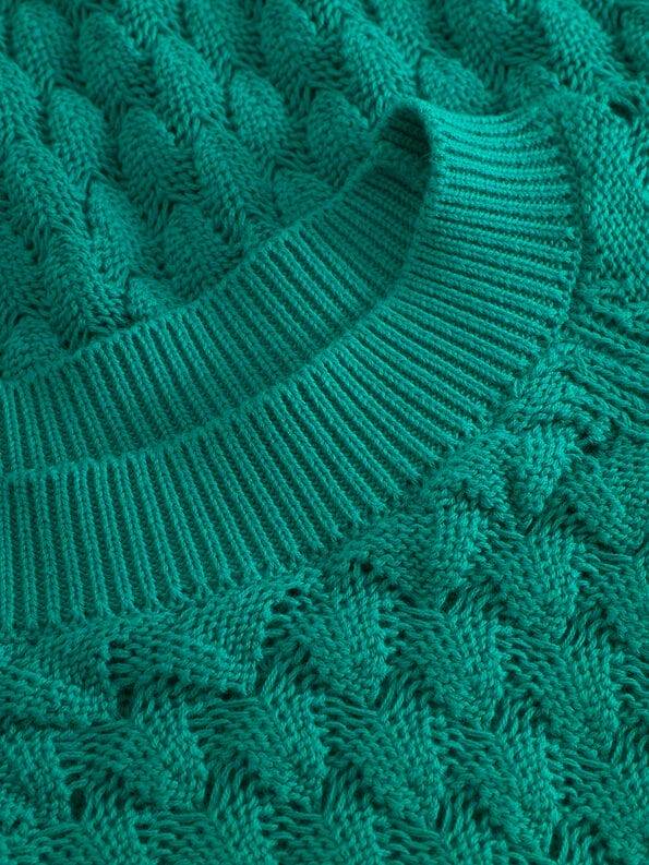 Mademoiselle YéYé Grobstrick Pullover aus Bio-Baumwolle Neueste Stile