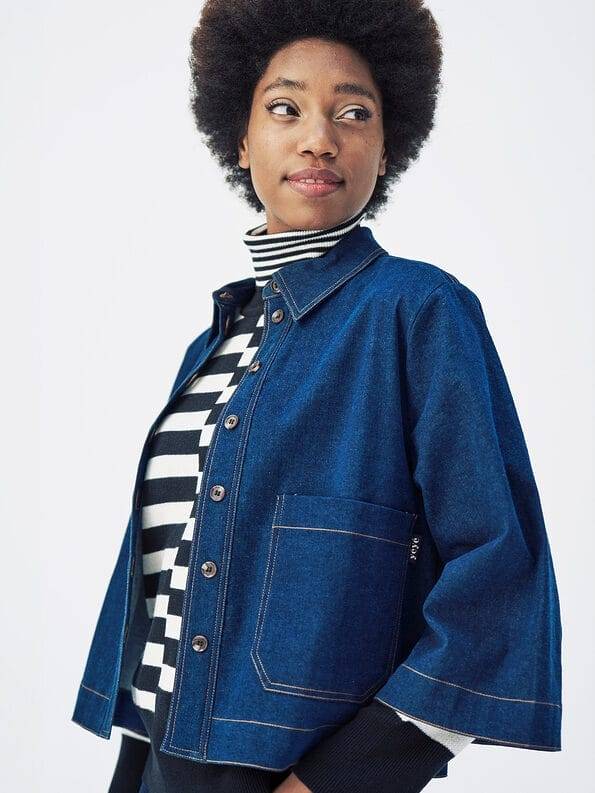 Mademoiselle YéYé Jeans Overshirt aus Bio-Baumwolle Bis zu 50% Rabatt