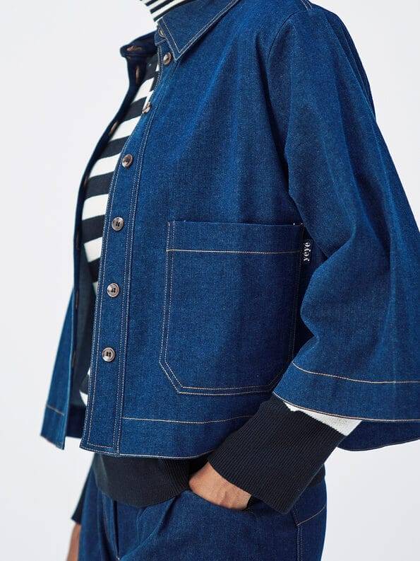 Mademoiselle YéYé Jeans Overshirt aus Bio-Baumwolle Bis zu 50% Rabatt