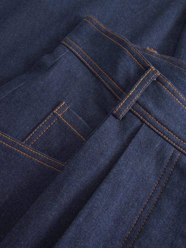 Mademoiselle YéYé Jeans Palazzo Hose mit Bundfalten aus Bio-Baumwolle Bis zu 60% Rabatt