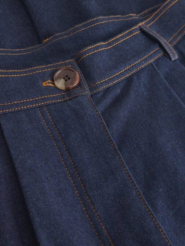 Mademoiselle YéYé Jeans Palazzo Hose mit Bundfalten aus Bio-Baumwolle Bis zu 60% Rabatt