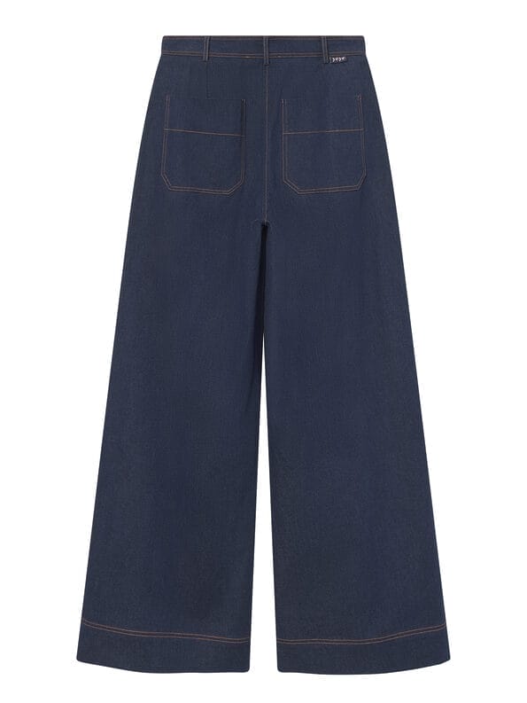 Mademoiselle YéYé Jeans Palazzo Hose mit Bundfalten aus Bio-Baumwolle Bis zu 60% Rabatt