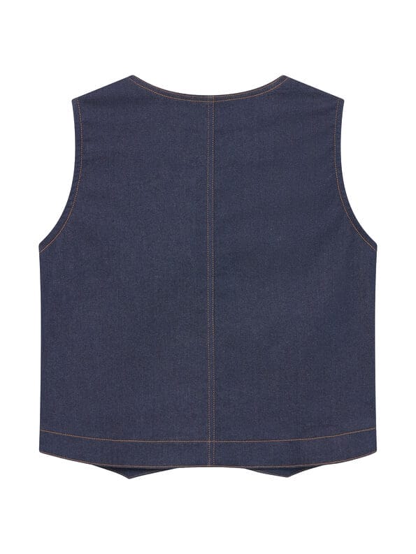 Mademoiselle YéYé Jeans Weste mit aufgesetzter Tasche aus Bio-Baumwolle Bis zu 65% Rabatt