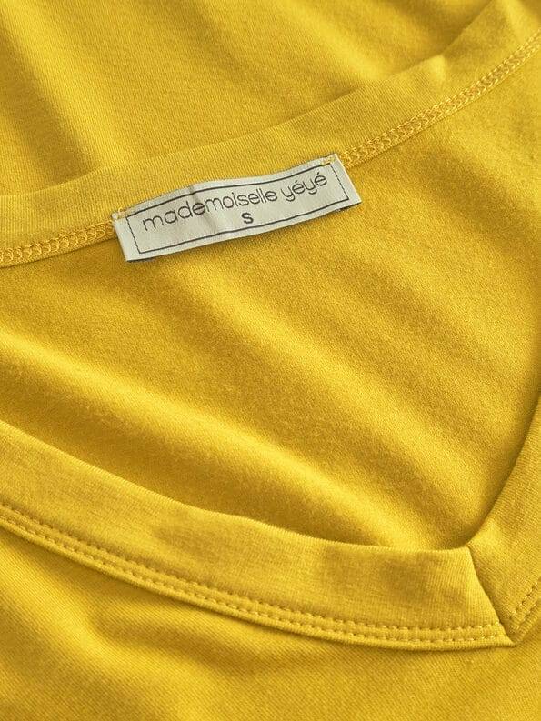 Mademoiselle YéYé Longsleeve mit V-Ausschnitt aus Ecovero by Lenzing Super Rabatt