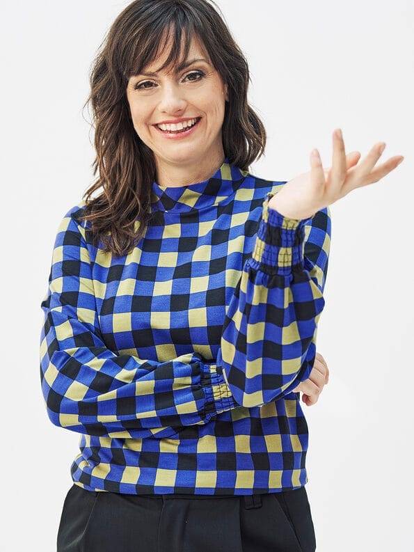 Mademoiselle YéYé Jersey Top mit Smok aus Ecovero by Lenzing 50% Rabatt mit kostenlosem Versand