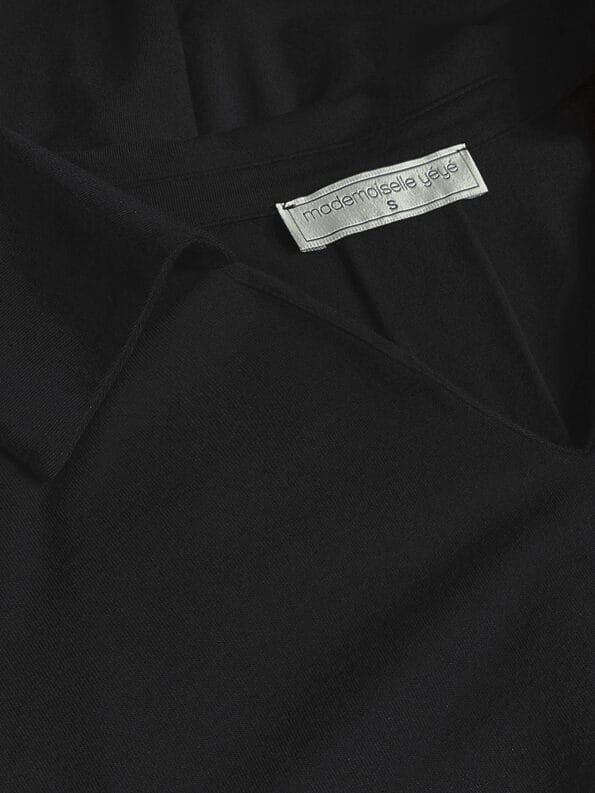 Mademoiselle YéYé Jersey Bluse mit Kellerfalte aus Ecovero by Lenzing Fabrikladen