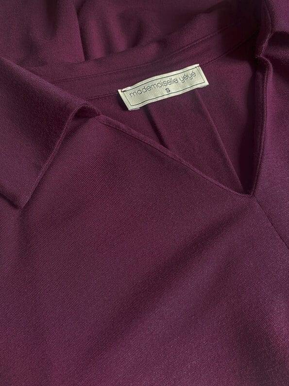 Mademoiselle YéYé Jersey Bluse mit Kellerfalte aus Ecovero by Lenzing 50% Rabatt für begrenzte Zeit