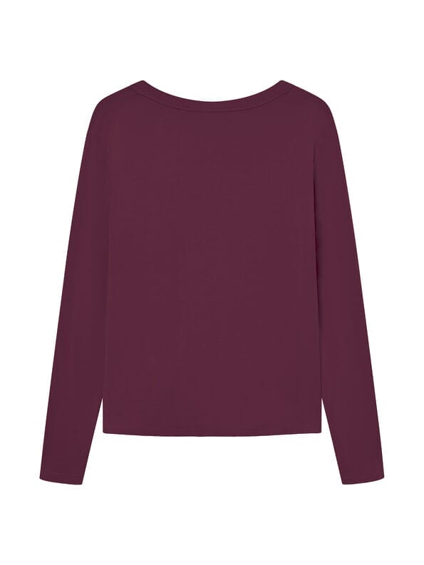 Mademoiselle YéYé Jersey Longsleeve mit V-Ausschnitt aus Ecovero by Lenzing Rabatte dieses Monats