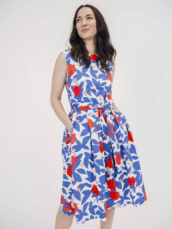 Mademoiselle YéYé Tailliertes Kleid aus Bio-Baumwolle Großer Ausverkauf