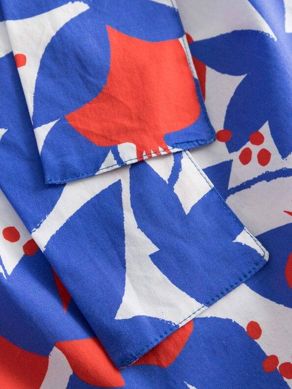 Mademoiselle YéYé Tailliertes Kleid aus Bio-Baumwolle Großer Ausverkauf