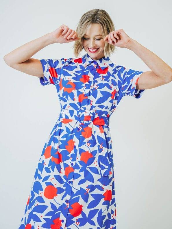 Mademoiselle YéYé Hemdblusenkleid aus Bio-Baumwolle Flash Sale