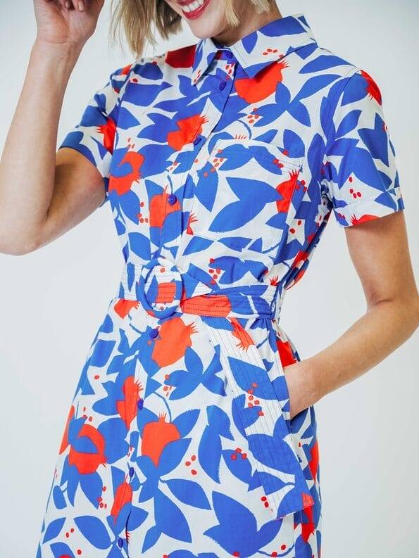 Mademoiselle YéYé Hemdblusenkleid aus Bio-Baumwolle Flash Sale