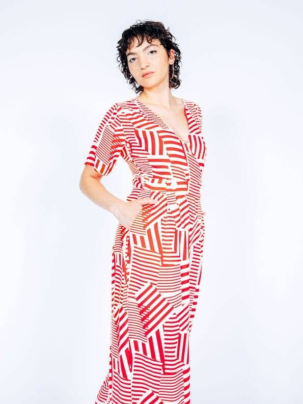 Mademoiselle YéYé Jumpsuit mit langem Bein aus EcoVero by Lenzing Saisonschlussverkauf