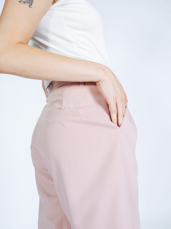Mademoiselle YéYé Bundfaltenhose mit verkürztem Bein und Bindeband Lagerräumung