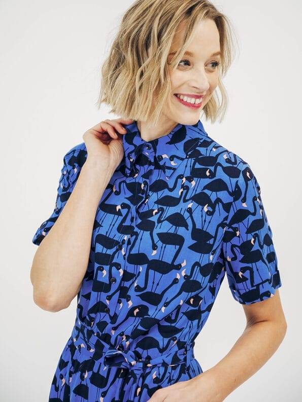 Mademoiselle YéYé Hemdblusenkleid aus EcoVero by Lenzing Heißer Verkauf