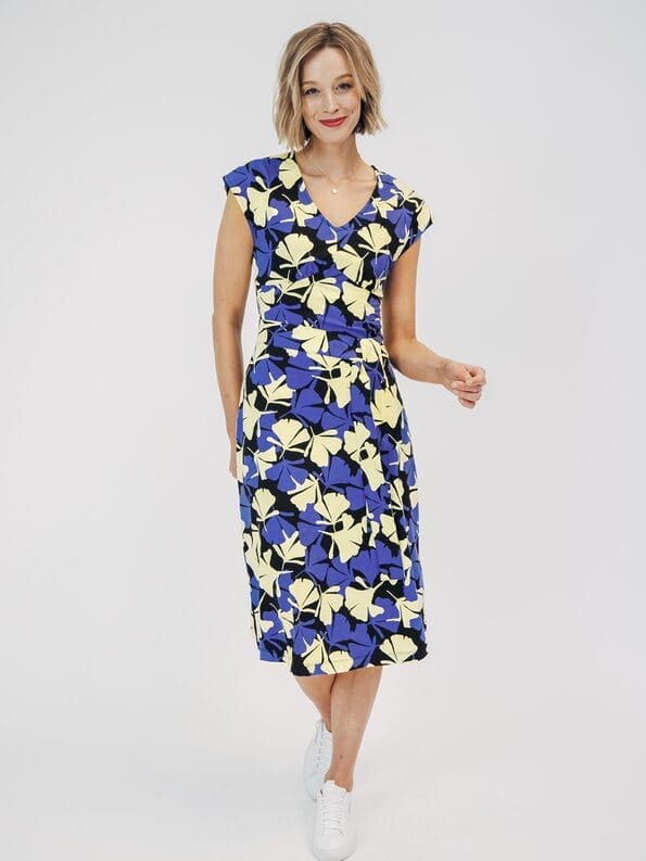 Mademoiselle YéYé Jerseykleid mit V-Ausschnitt aus EcoVero by Lenzing Online Outlet