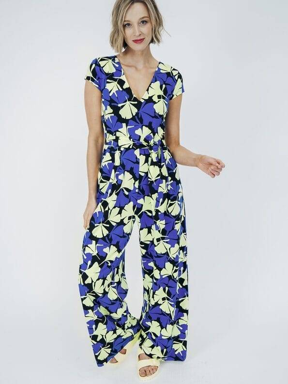 Mademoiselle YéYé Jumpsuit mit weitem Bein aus EcoVero by Lenzing Blitzangebot