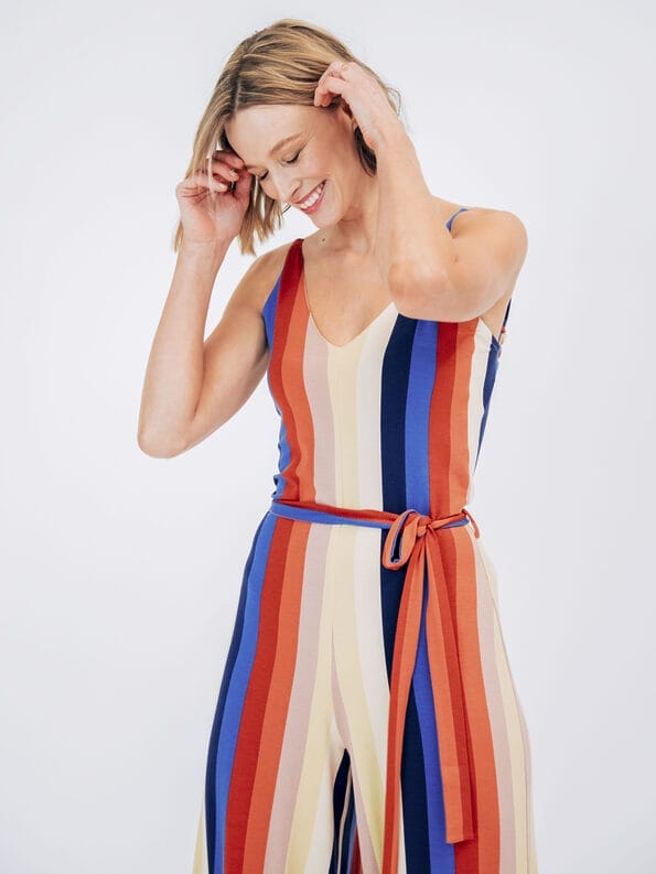 Mademoiselle YéYé Jersey Träger Jumpsuit mit weitem Bein aus EcoVero by Lenzing Neuheiten