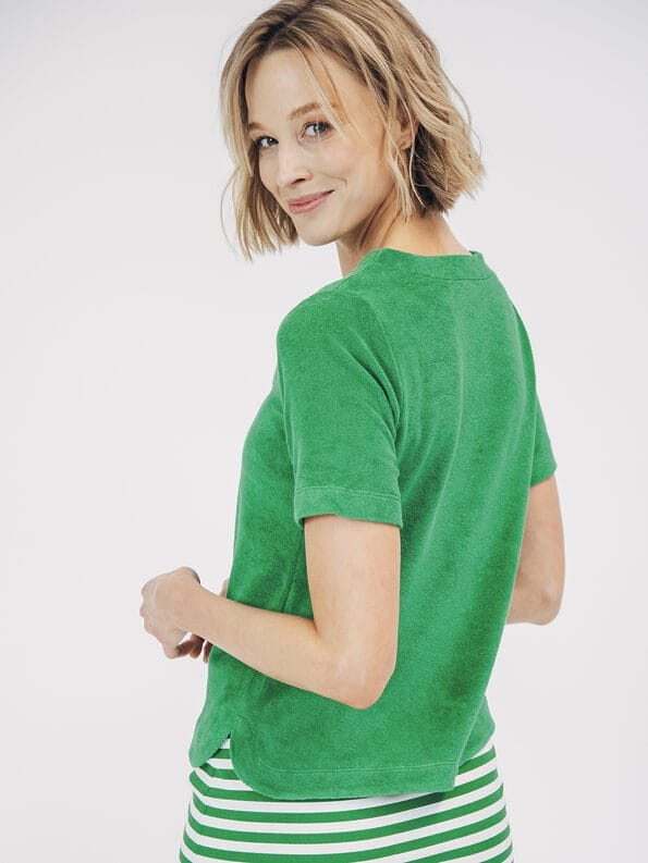 Mademoiselle YéYé Frottee T-Shirt aus Bio-Baumwolle Saisonale Angebote