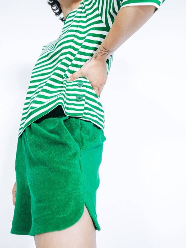 Mademoiselle YéYé Frottee Short aus Bio-Baumwolle Sonderangebote
