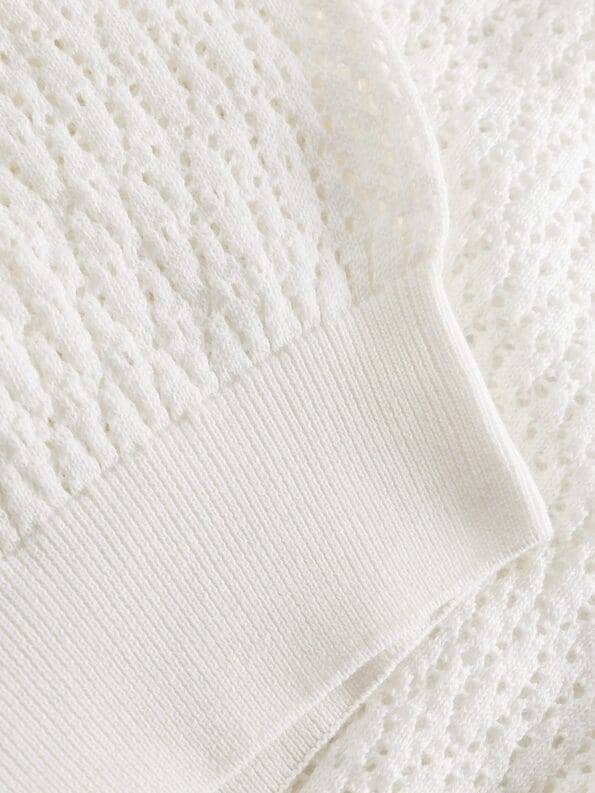 Mademoiselle YéYé Ajour Stricktop aus Bio-Baumwolle Letzte 3 Tage
