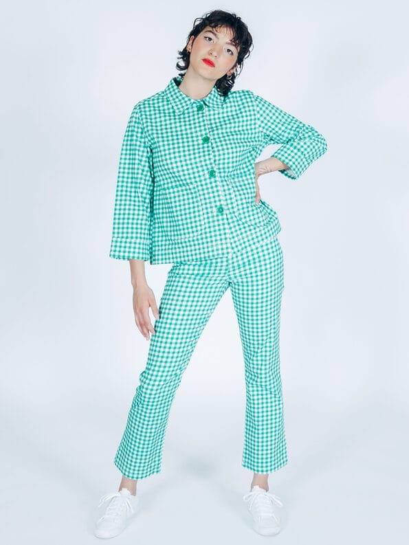 Mademoiselle YéYé Kickflare Hose aus Baumwolle Neueste Stile