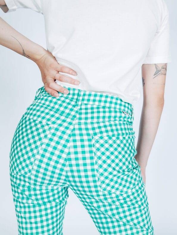 Mademoiselle YéYé Kickflare Hose aus Baumwolle Neueste Stile