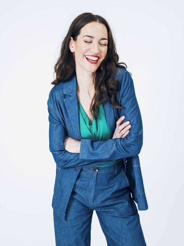 Mademoiselle YéYé Jeansblazer aus Bio-Baumwolle Letzter Tag