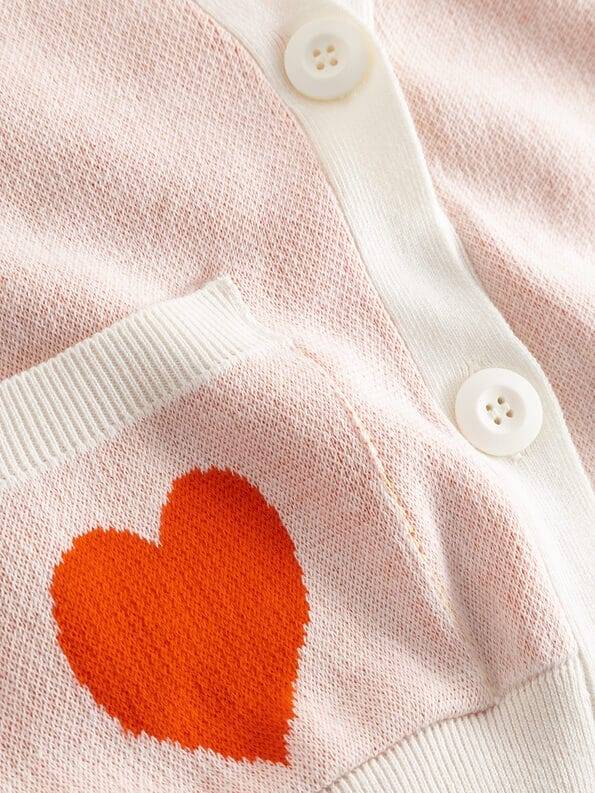 Mademoiselle YéYé Strickjacke mit V-Ausschnitt aus Bio-Baumwolle Bis zu 60% Rabatt