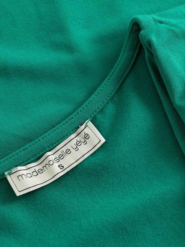 Mademoiselle YéYé Jersey Top mit tiefem Ausschnitt aus Tencel by Lenzing Sonderangebot der Fabrik