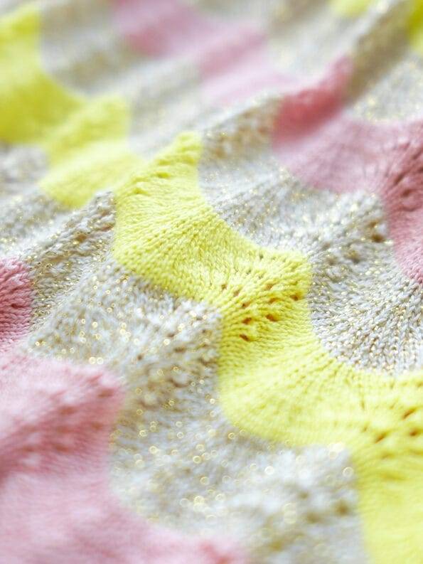 Mademoiselle YéYé Ajour Stricktop aus Bio-Baumwolle mit Lurex Super Rabatt